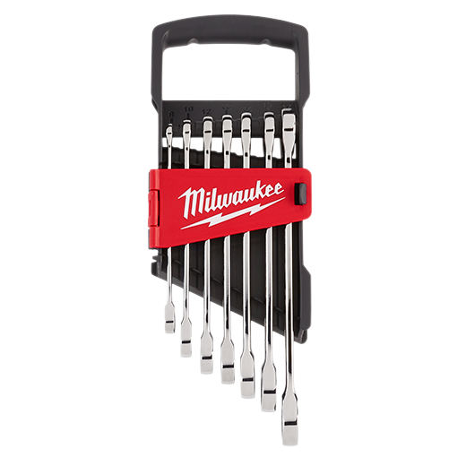 7pc Ratcheting Combination Wrench Set - Metric