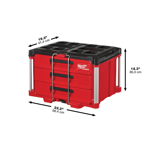 PACKOUT 3-Drawer Tool Box