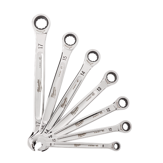 7pc Ratcheting Combination Wrench Set - Metric