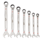 7pc Ratcheting Combination Wrench Set - SAE