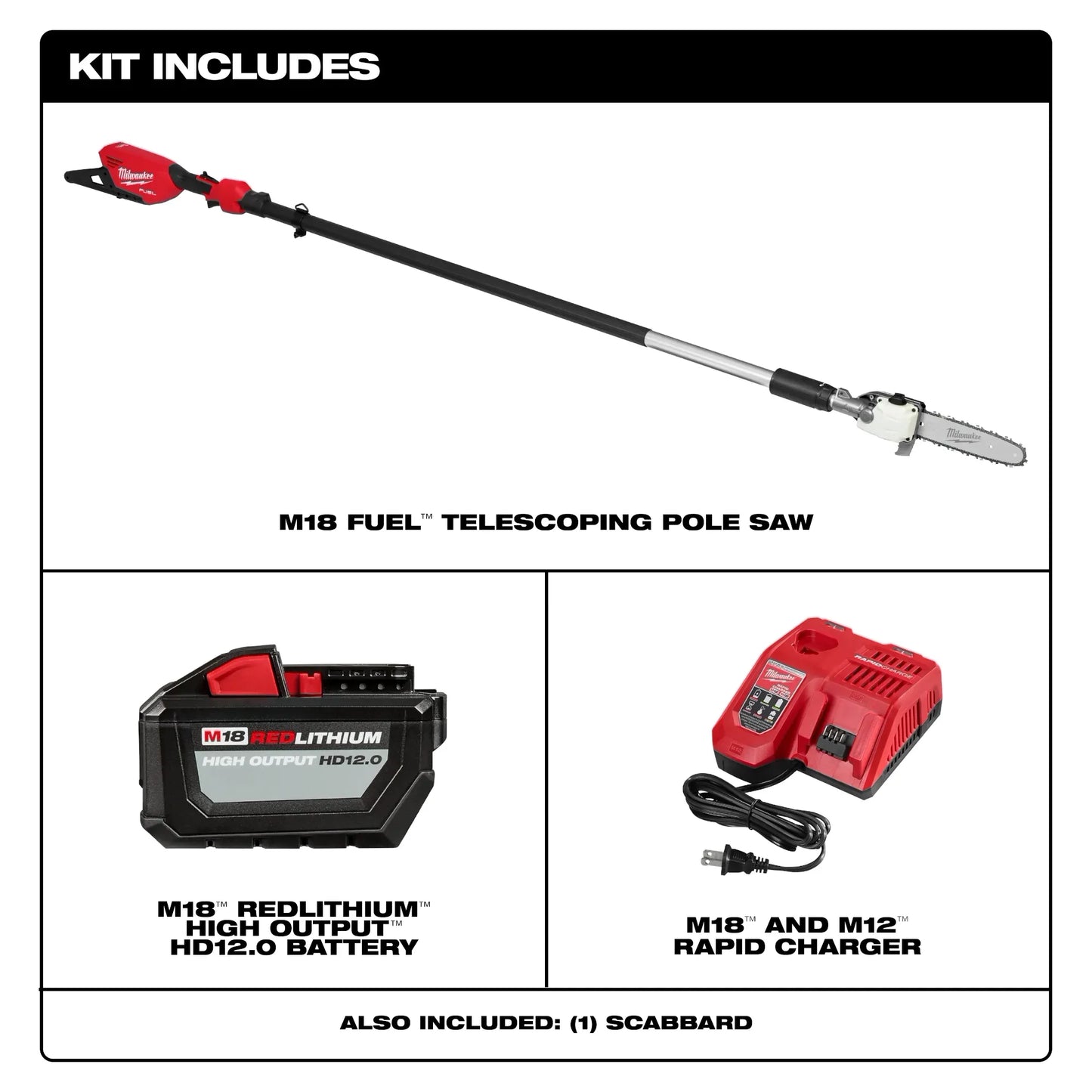 M18 FUEL Telescoping Pole Saw Kit